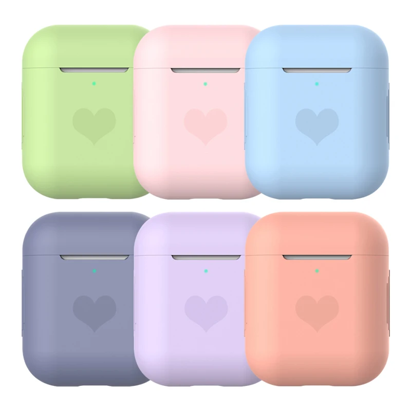 Силиконовый чехол для наушников apple airpods 1 2 защитный беспроводной Bluetooth гарнитуры