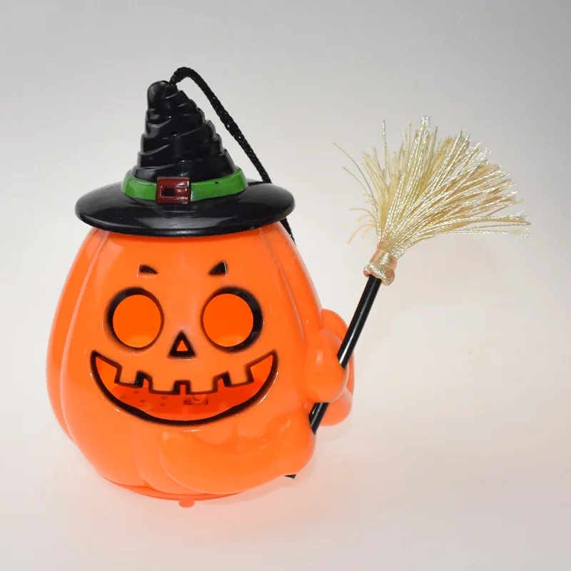 

Portable Pumpkin Lantern Halloween Decoration Pumpkin Lamp Halloween Creative Music Pumpkin Lantern Funny Pumpkin Night Light
