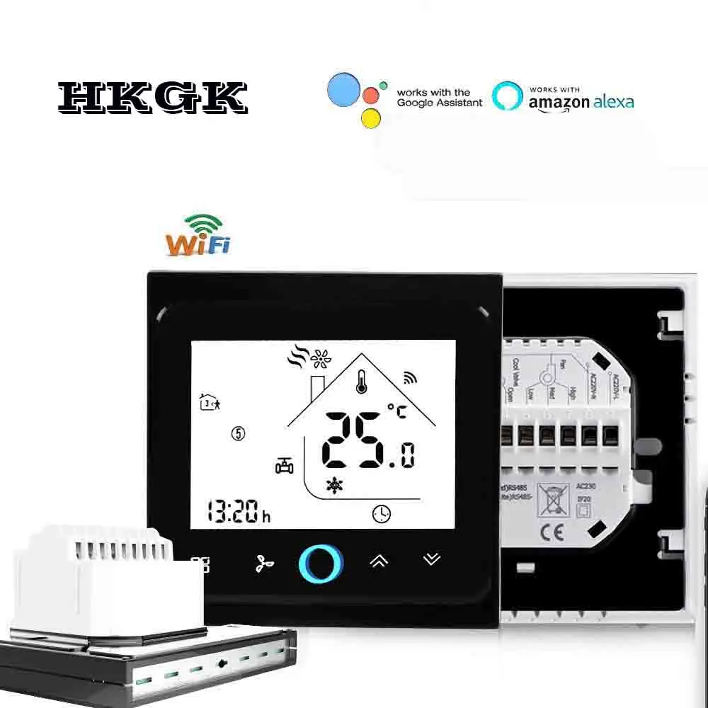2p 4p cooling/heating digital wireless wifi thermostat room temperature control for Central air conditioning