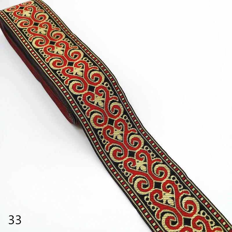 Винтажная Этническая вышитая кружевная лента 3 ярдов 50 мм бохо отделка сделай сам