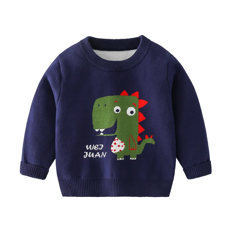 Новый осенний Повседневный свитер с круглым вырезом для мальчиков|Свитера| |