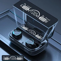 m10 led display bluetooth wireless headphones waterproof tws earphone sport earbuds vs f9 b10 b11 for universal smart phone