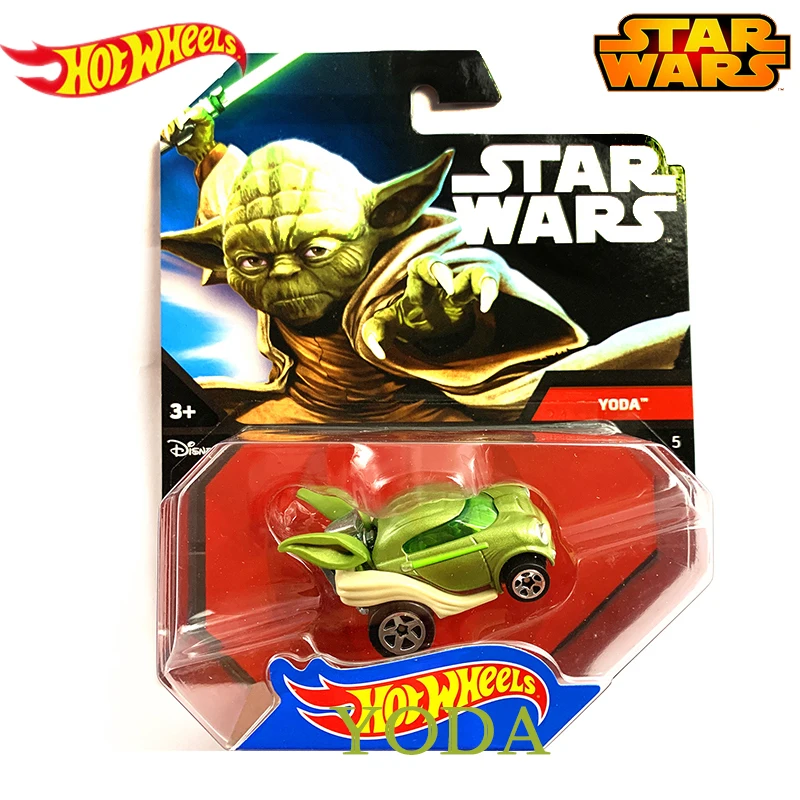 Подлинные Hot Wheels Звездные войны классический фильм тема серии ролевая модель автомобиля коллекция игрушек для детей мальчиков подарок на день рождения CGW35 - Цвет: Yoda