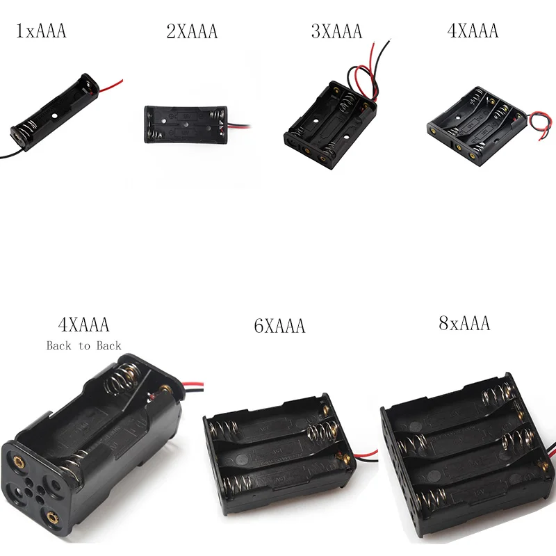 1 шт. держатель для батарей AAA 2x 3x 4x |