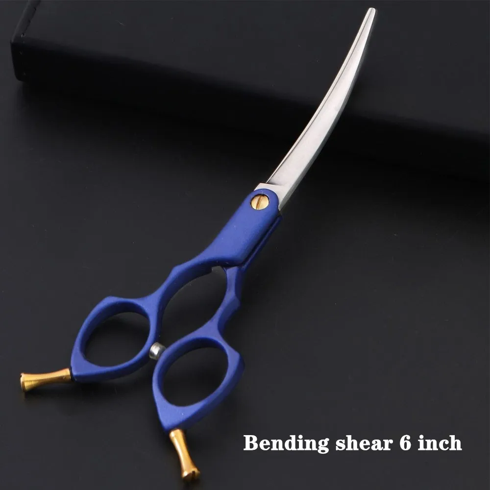 Профессиональные ножницы для груминга домашних животных 6 0/7 0 дюйма изогнутые