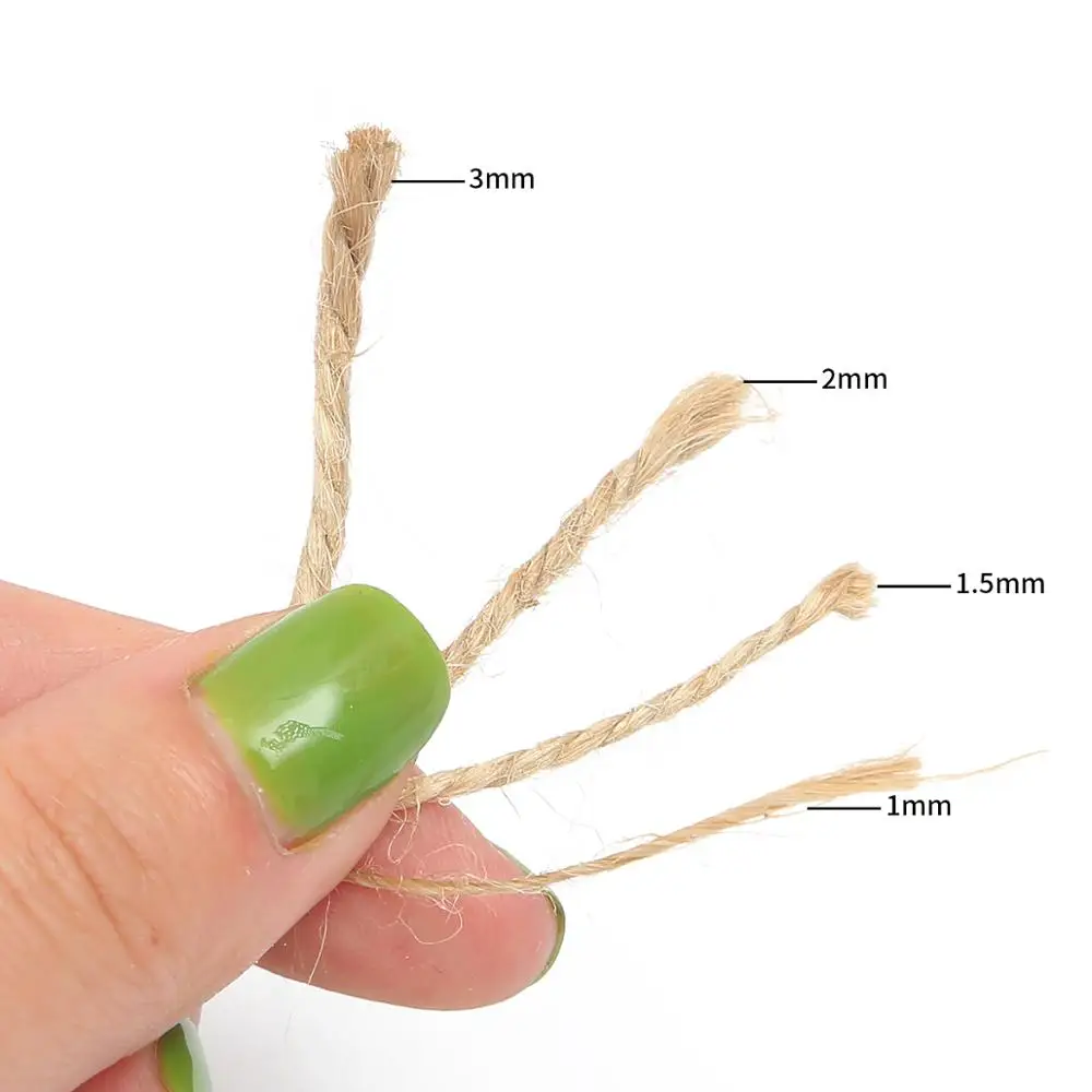 Джутовый шпагат из натуральной мешковины веревка пеньковой веревки Подарочные