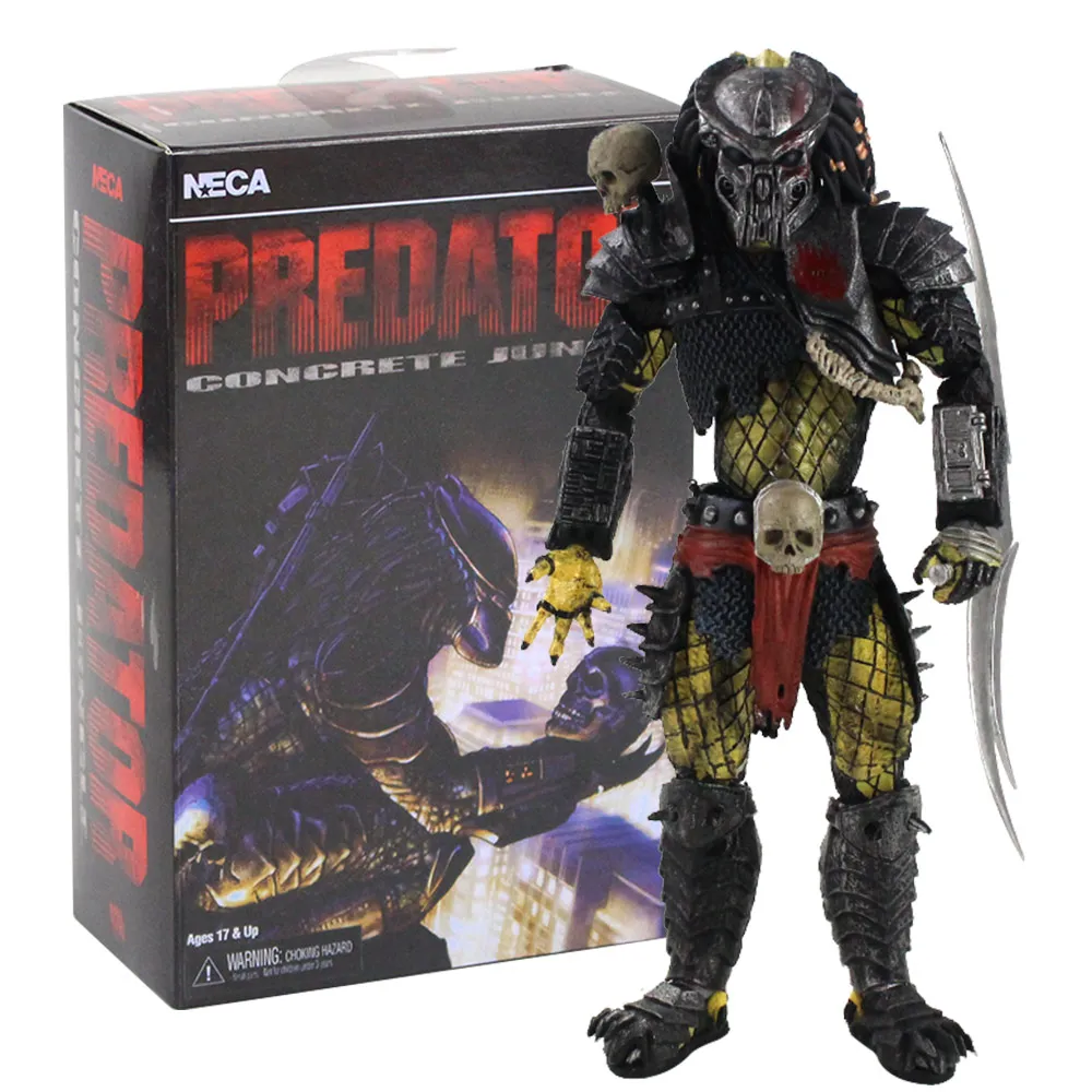 Фигура хищника NECA Predator бетонная экшн фигурка джунглей Ultimate P1 из ПВХ для охотника