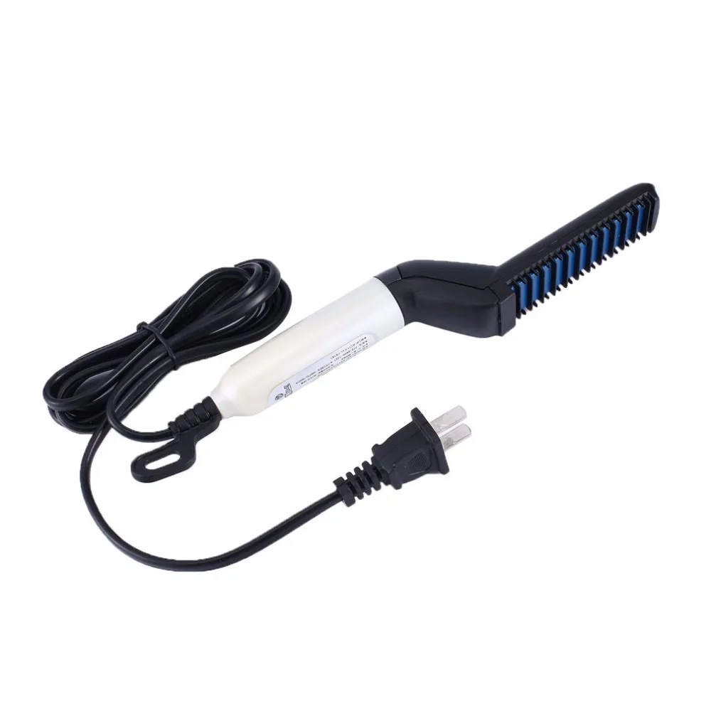 

Multifunctional Men Male Hair Comb Quick Beard Straightener Curling Curler Show Cap Beauty Hair Styling Tool Opp Bag Pack