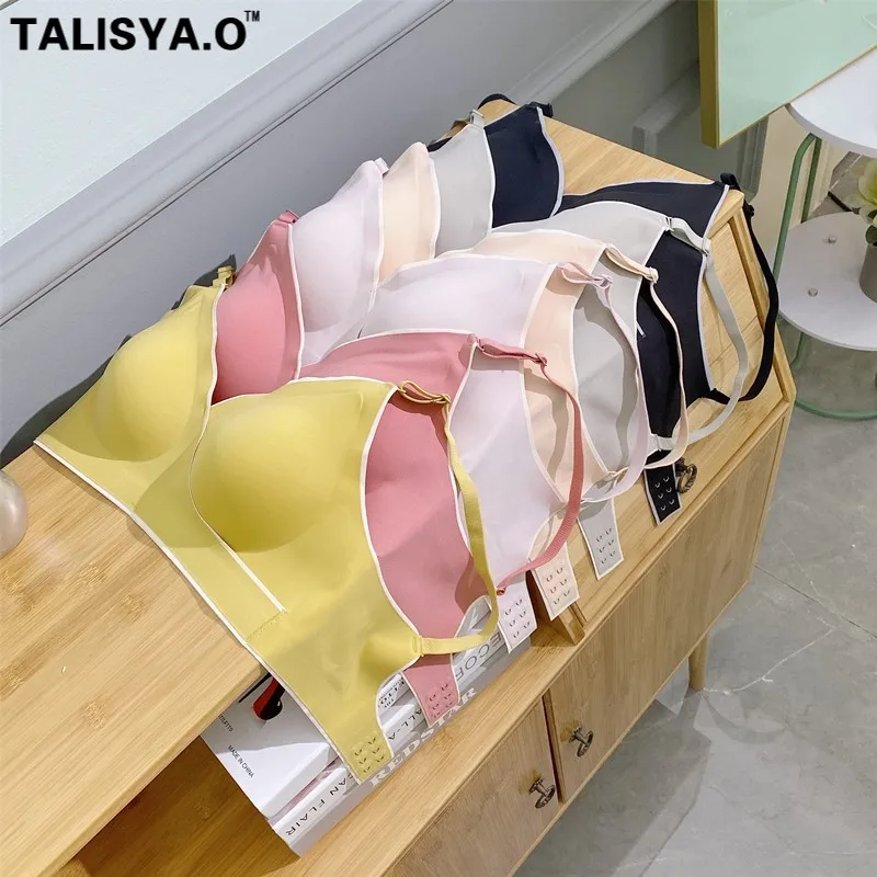 

TALISYA.O Seamless Push Up Bra Underwear for Woman Adjuste Straps Back Closure Sports Sleeping Bralette New 2021 Dropshipping