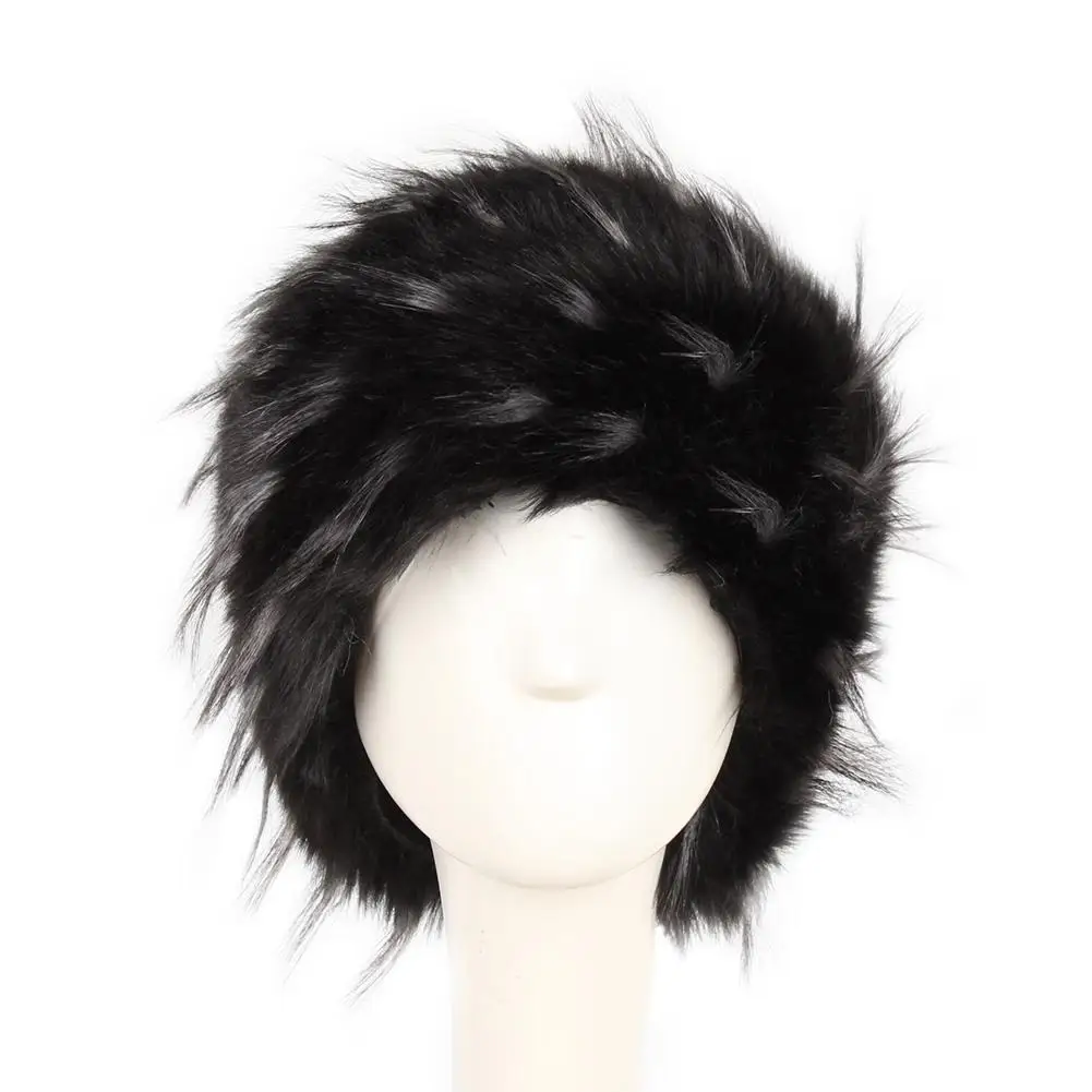 Зимняя шапка из искусственного меха бомбер Ms. Earmuffs искусственной кожи бархатная