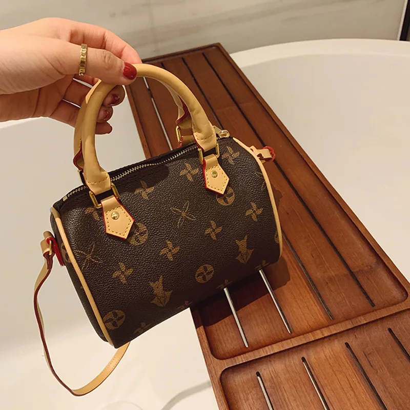 

Dropshipping 2020 New Arrival Women Bags Brown Flowers Lady Crossbody Handbag Party Dumpling bag