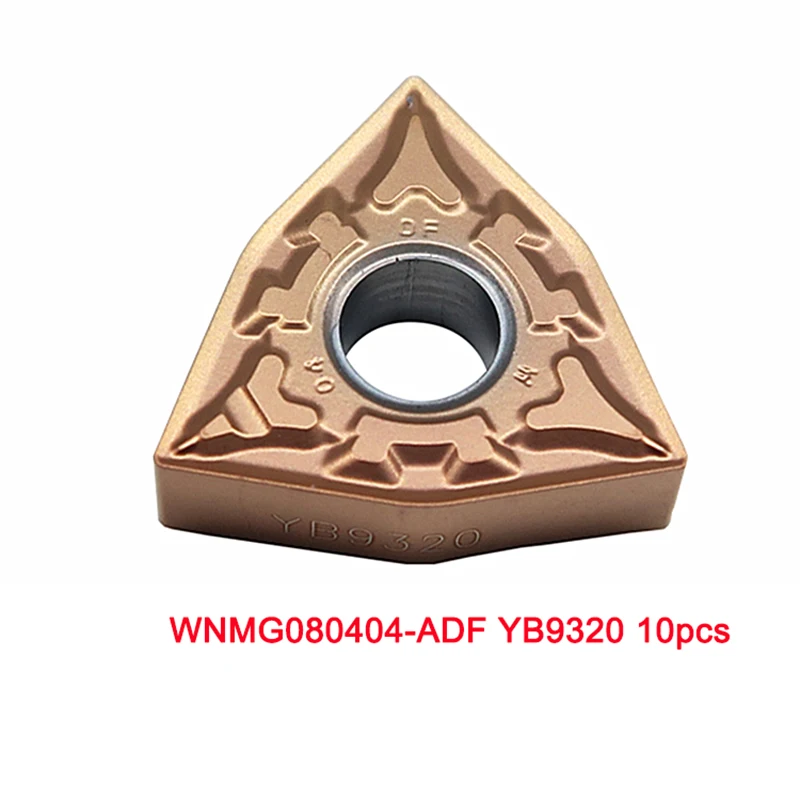 10 шт. ZCC вставки WNMG 080404 ADF YB9320 лезвие резак для стали из нержавеющей wnmg080404