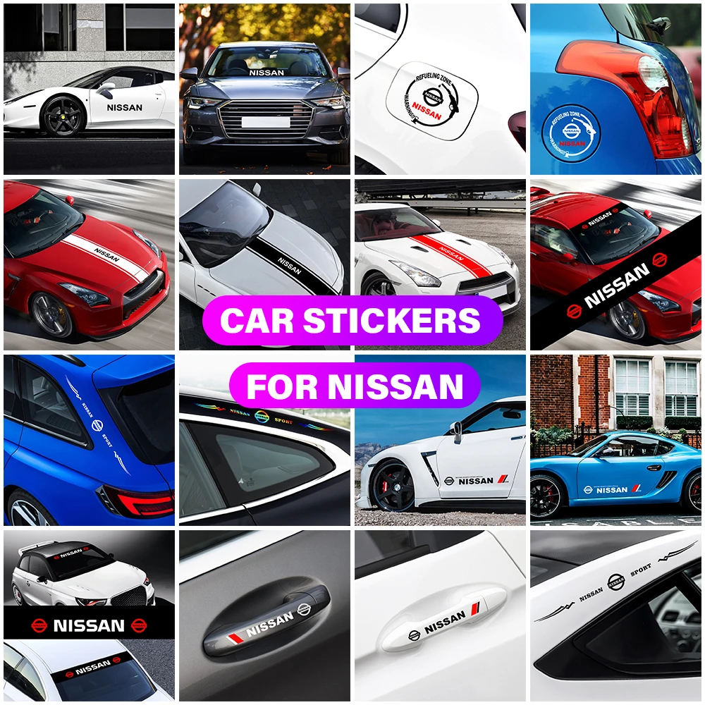 

Vehicle Logo Car Stickers Waterproof Car Exterior Body Decorative Decal For Nissan Nismo XTrail Tiida Teana Juke Qashqai J10 J11