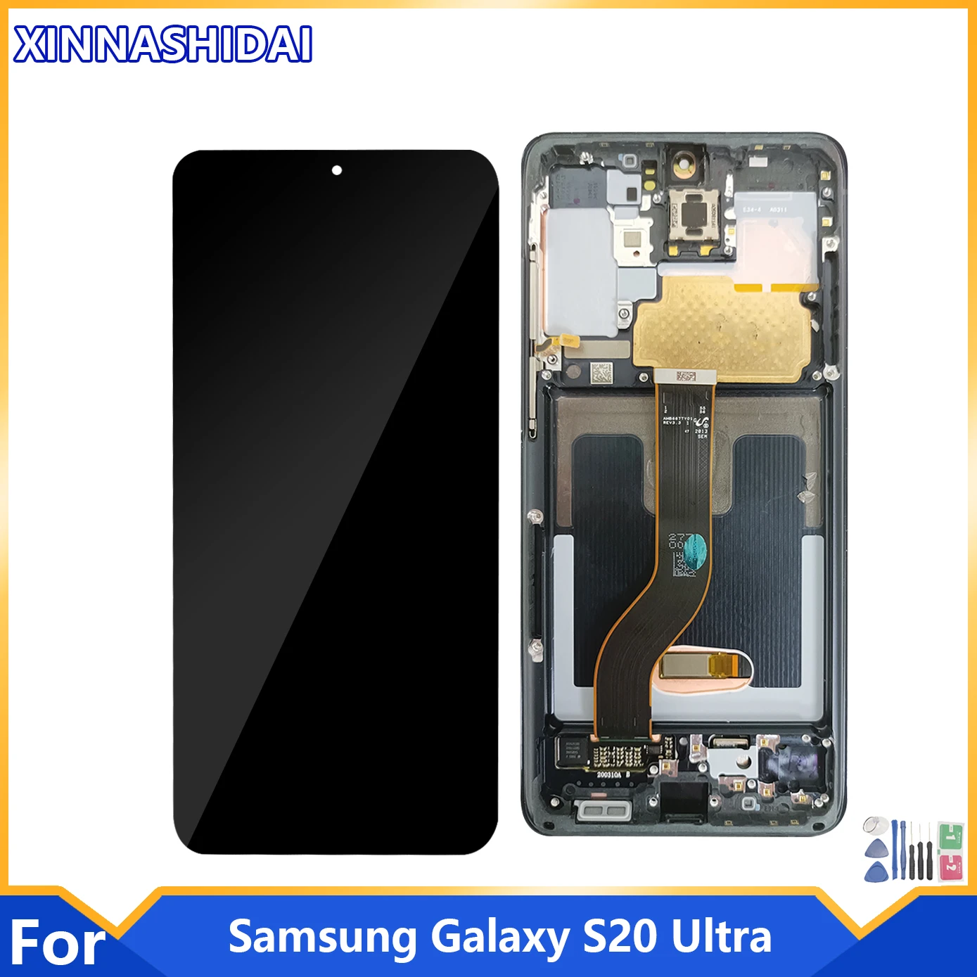 100% новый 6 9 &quotAMOLED ЖК-дисплей для Samsung Galaxy S20 Ultra сенсорный экран дигитайзер S20Ultra G988F
