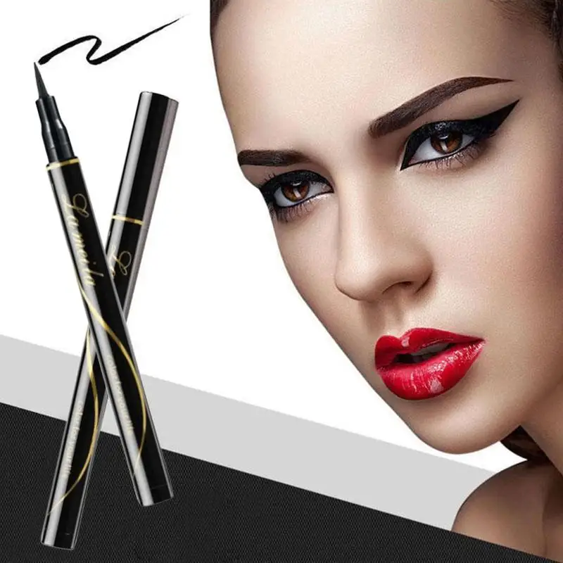 Waterproof Black Liquid Eyeliner Pencil Big Eyes Makeup Long-lasting Eye Liner Pen Make Up Smooth Fast Dry Cat Cosmetic Tool |