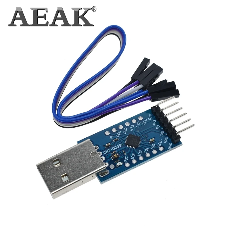 Серийный преобразователь AEAK CP2104 USB 2 0 в ttl UART 6PIN STC PRGMR замена CP2102 на кабели