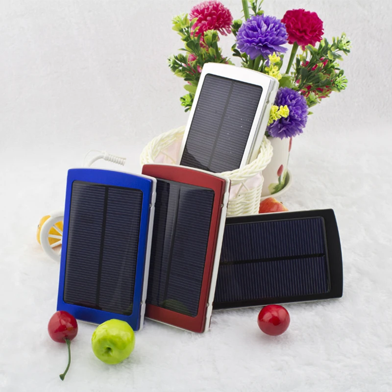 30000mAh Солнечный внешний аккумулятор водонепроницаемый пылезащитный двойной USB