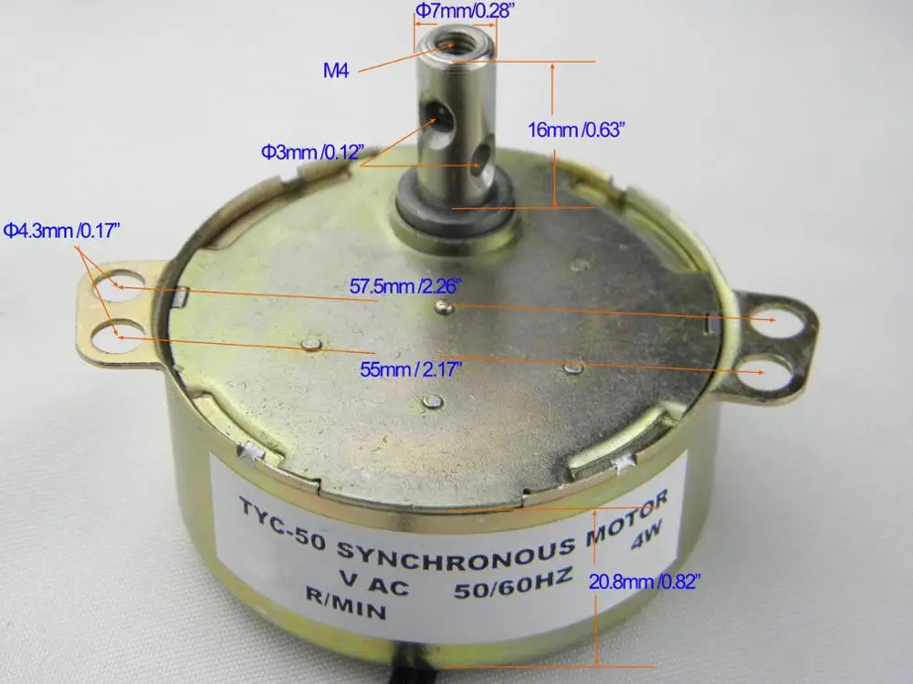 Электродрель двигатель инкубатора TYC-50 110V AC 0 8-1RPM вращающиеся чашки CW/CCW Для
