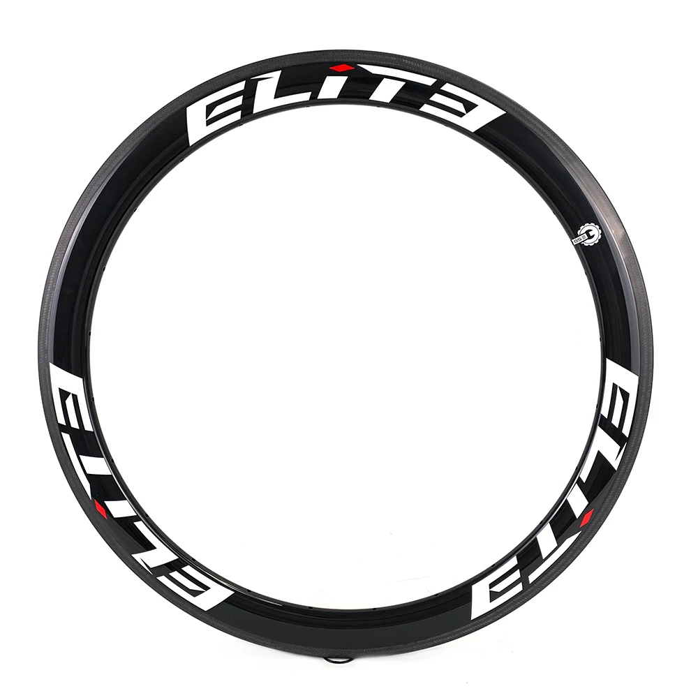 ELITEWHEELS 700c углеродный обод 50 мм бескамерная покрышка трубчатая UD Глянцевая