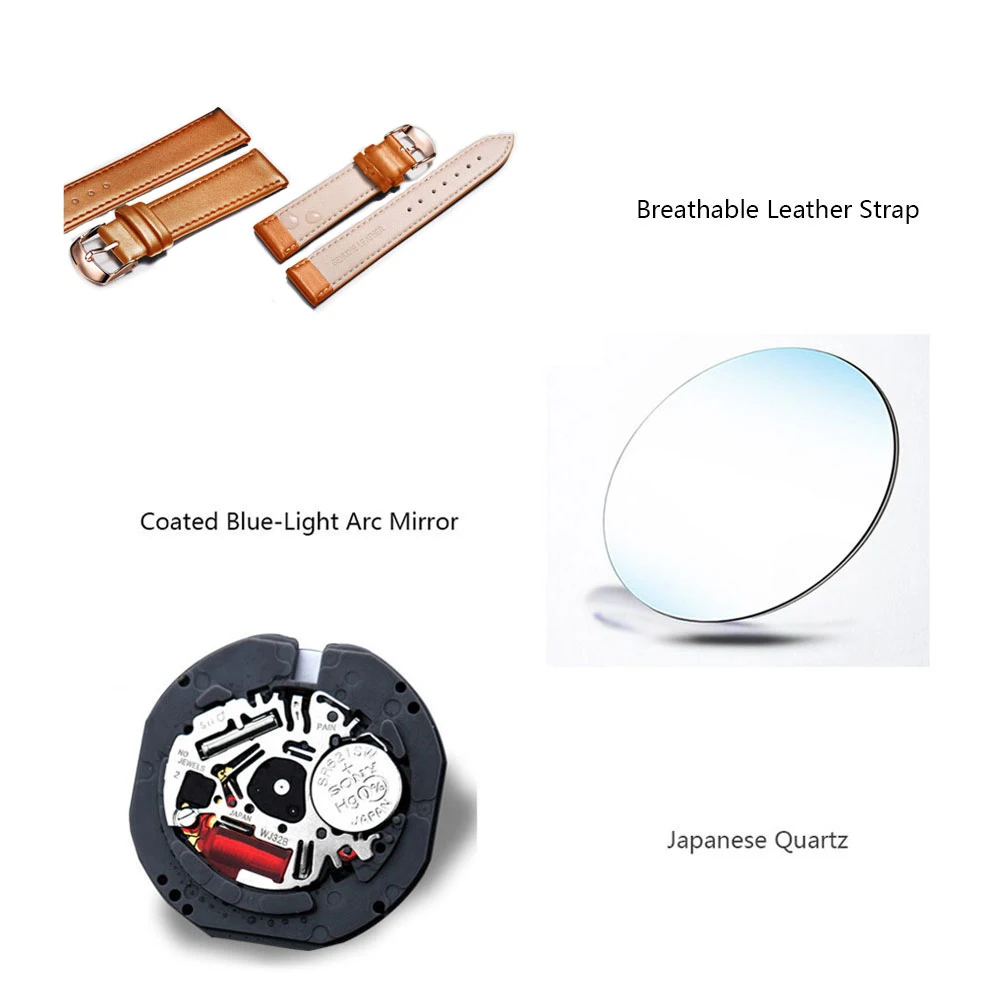 

OLEVS Men Watch Top Brand Luxury Fashion Ultra thin Waterproof Breathable Leather Band Business Wristwatch Gifts for Male