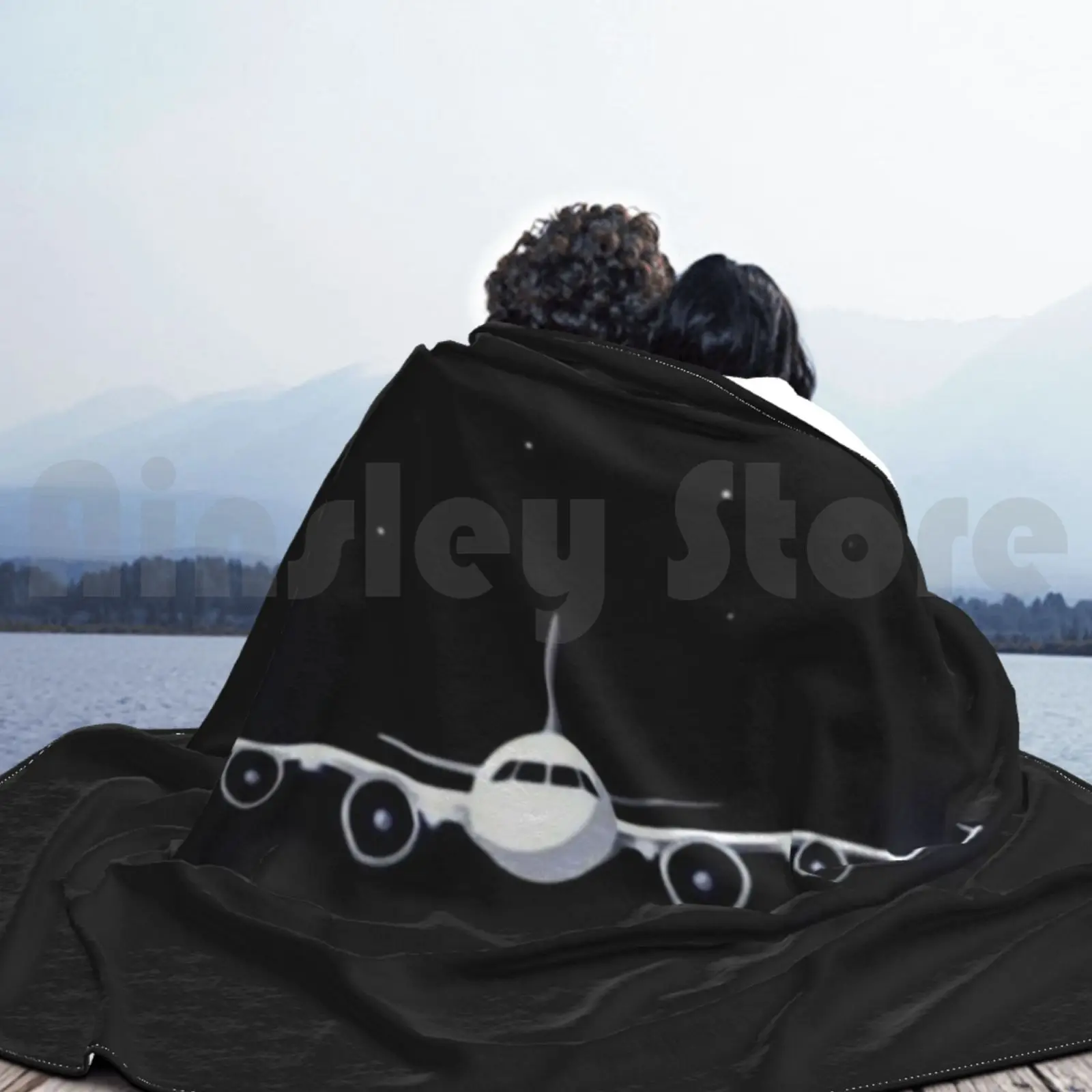 Aeroplane Incomming Image одеяло для дивана кровати путешествия Imagee Jpg Wav Plane White Boing Airbus Black