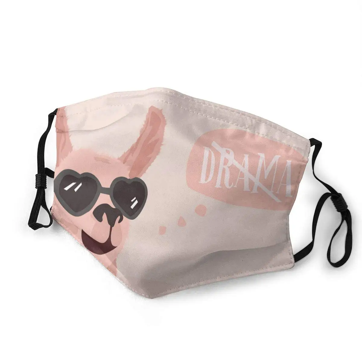 

LAURA FERGUSON Half Face Mask with Filter Unisex Tactical Winter Face Cover for Running No Drama Llama