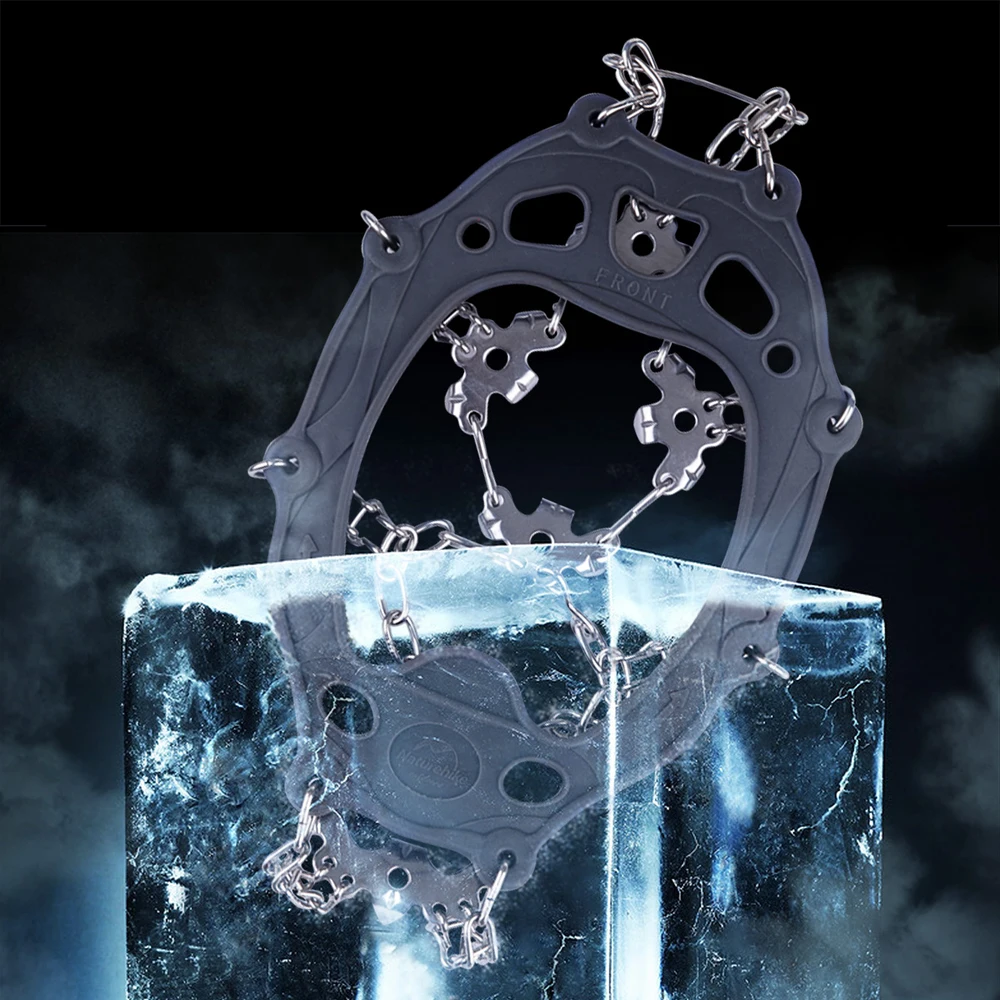 Hot New Naturehike 1 Pair Antiskid Outdoor Climbing Crampons Winter Walk 19 Teeth Ice Gripper Snowshoes Manganese steel Slip Sho | Спорт и