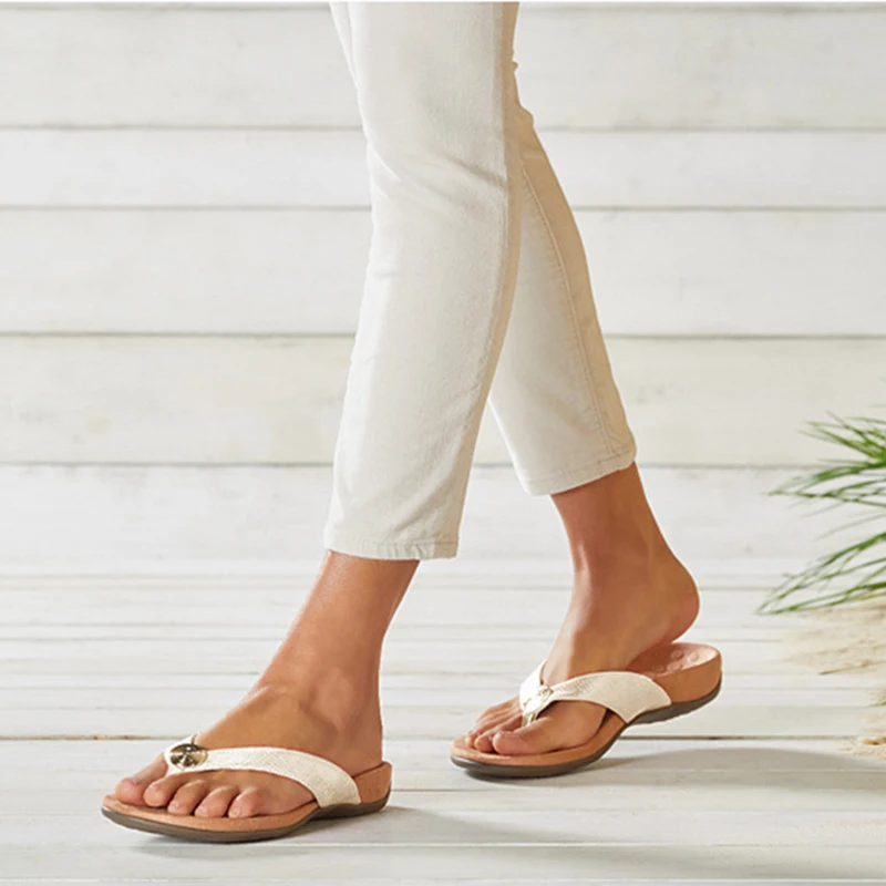 

Women Flip-flops Slippers Anti-slip Breathable Open Toe Casual for Beach Summer XRQ88
