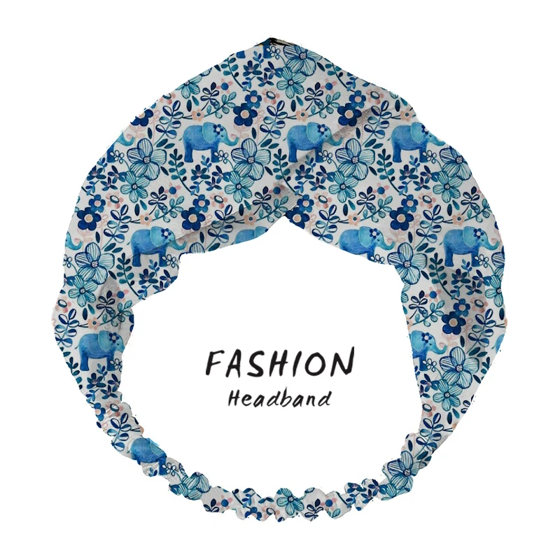 

2020 Women Summer Hair Accessories Hair Bands Christmas Print Headbands Cross Bandanas HairBands Headwrap Scrunchies