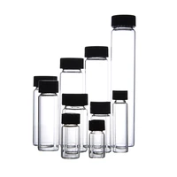 3ml to 60ml transparent glass sample vial laboratory reagent bottle small clear medicine vials for chemical experiment
