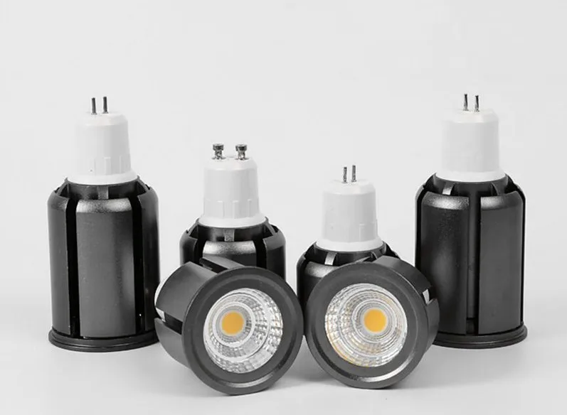 Супер яркий 7 ваттов 9 12 GU10 cob светодиодный лампы светильник 110V 220V затемнения