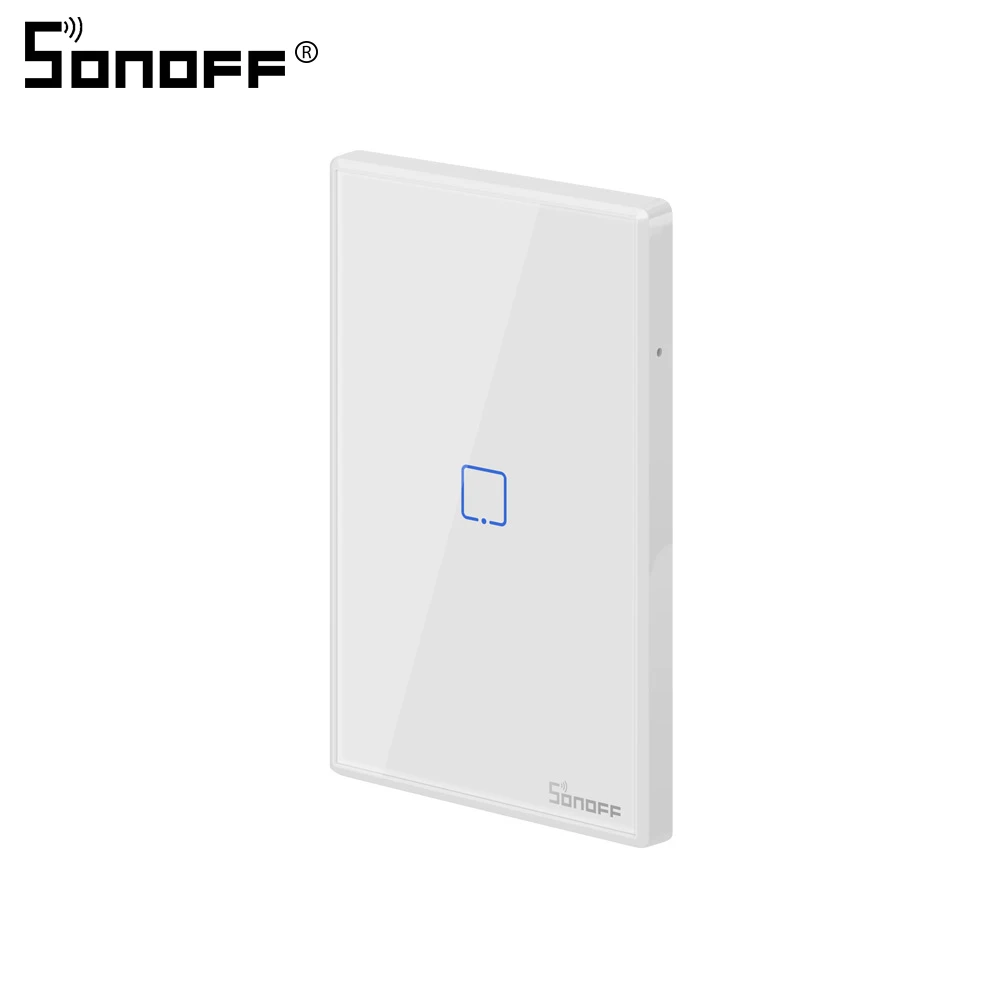 10 шт Sonoff WiFi переключатель TX T0 US 1 банда Настенный умный сенсорный переключатель 315 RF/APP пульт дистанционного управления для Alexa Google Assistant умный дом - Комплект: 1 Gang