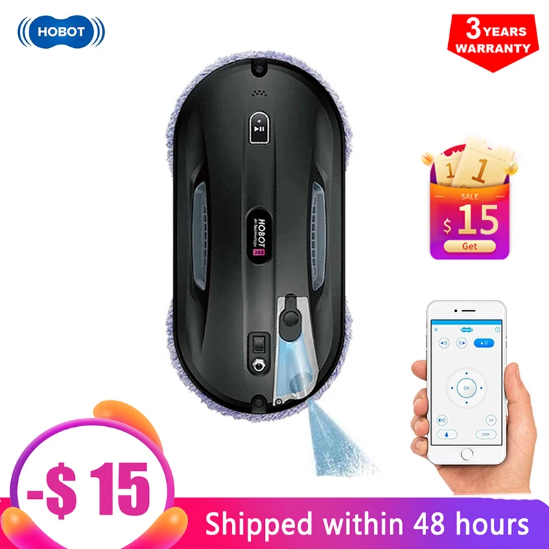 

Коммерческий двусторонний Магнитный мойщик окон HOBOT 388, автоматическое беспроводное устройство для мытья окон