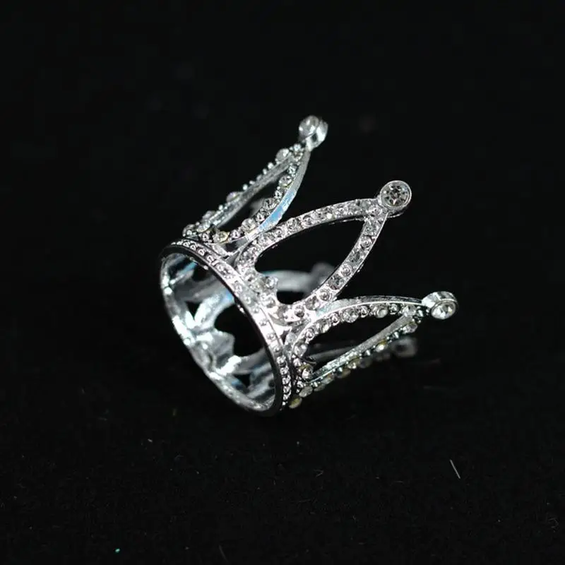 

Mini Crown Princess Topper Crystal Pearl Tiara Children Wedding Tools For Kids Ornaments Decorating Cake Birthday Party Hai G4T6