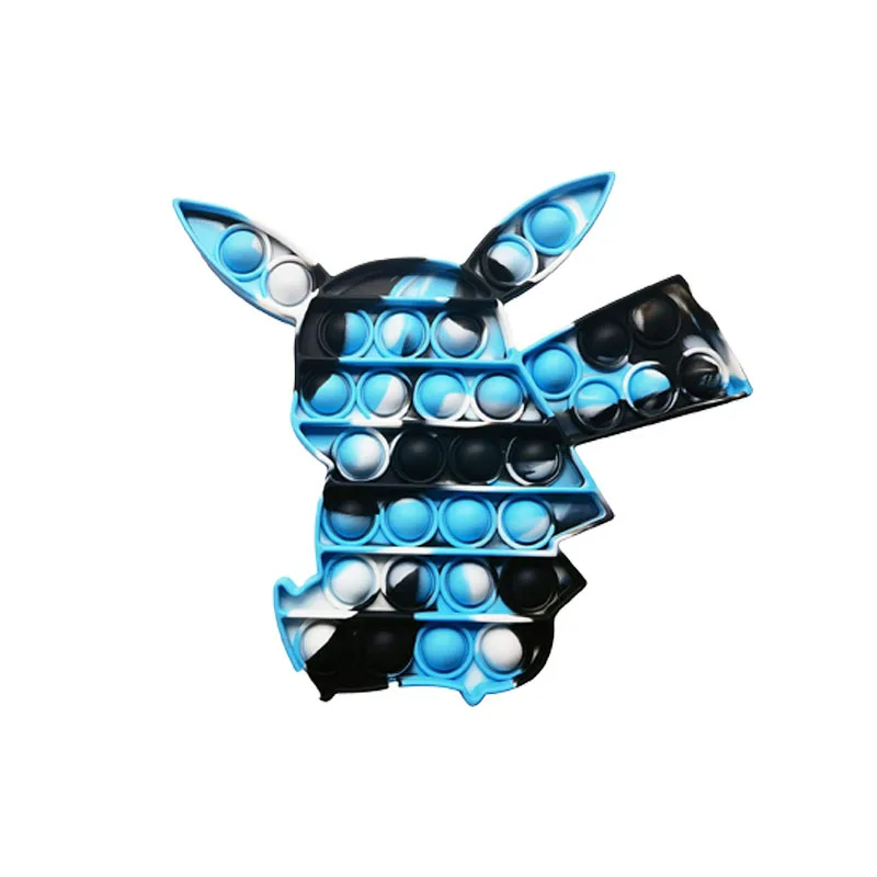 Pokemon Pikachu Pokemon PoppIt Anti estr&eacute;s empuje de aliviar Fidget para autismo juguetes sensoriales, juguete educativo-2