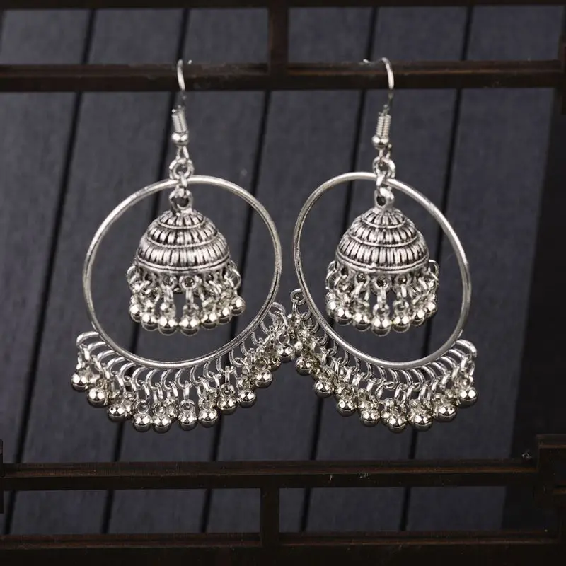 2021 новые этнические индийские ювелирные изделия Jhumka Jhumki колокольчики кисточки