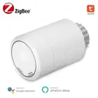 Умный привод радиатора Tuya ZigBee3.0, программируемый термостатический клапан радиатора, регулятор температуры, Голосовое управление с Alexa