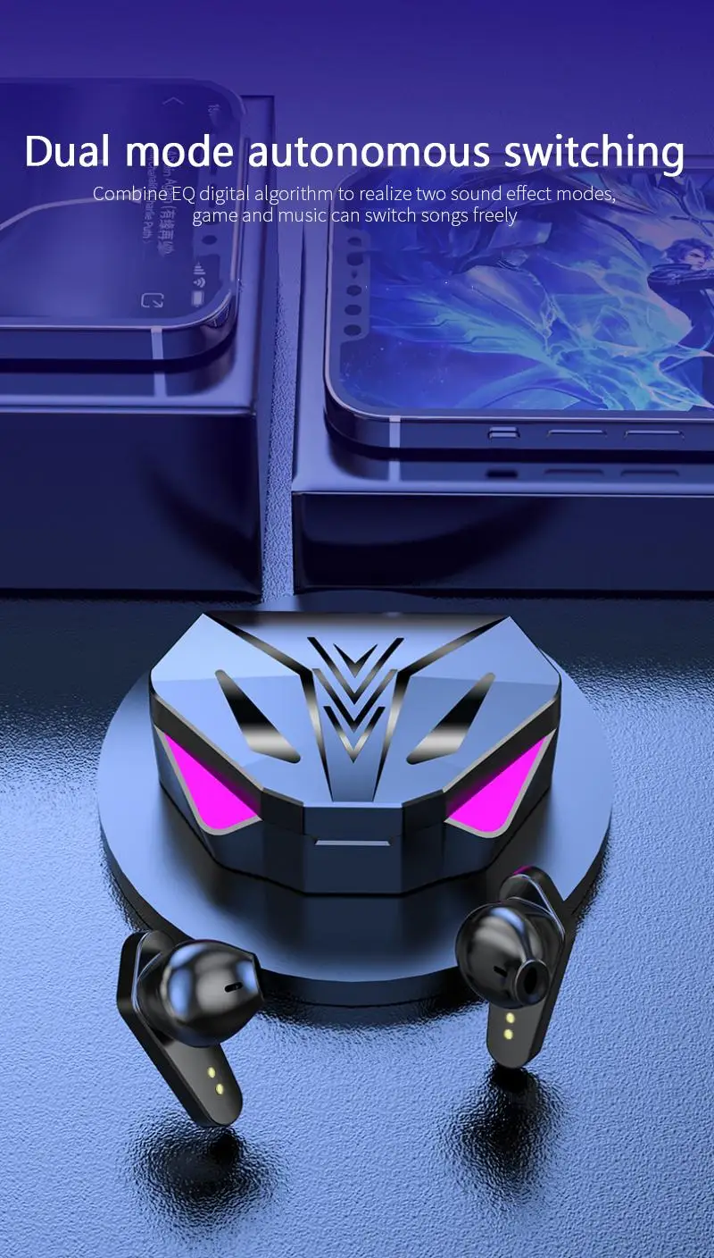 Wireless Bluetooth Earphones 5.0 Gaming Earbuds Low Latency Mini Stereo True With Audio Sound Positioning | Электроника
