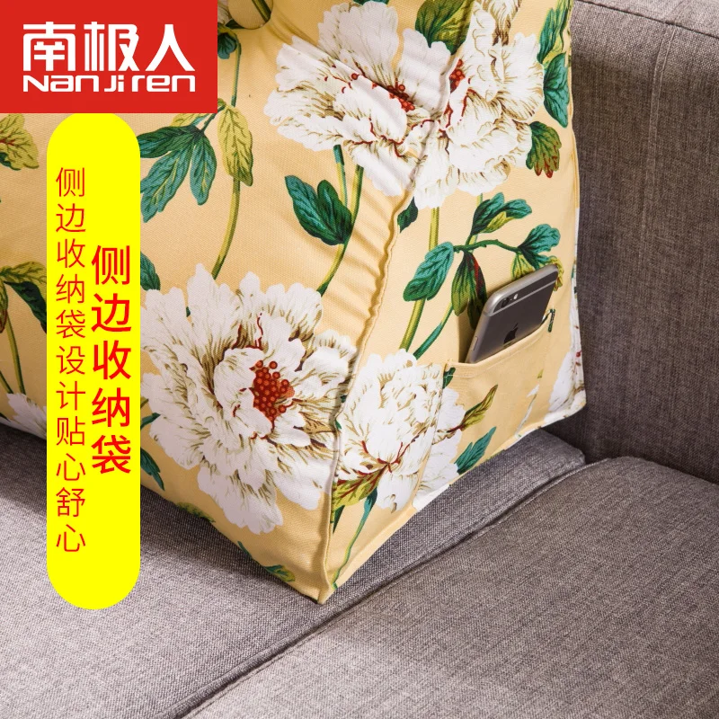 

Sofa Fashion Creativity Triangle Backrest Cushion Bedroom Headboard Luxury Gifts Almofada Decorativa Home Decor Nordic EC50ZD
