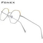 FONEX Оправа для очков из чистого титана для мужчин и женщин, 880