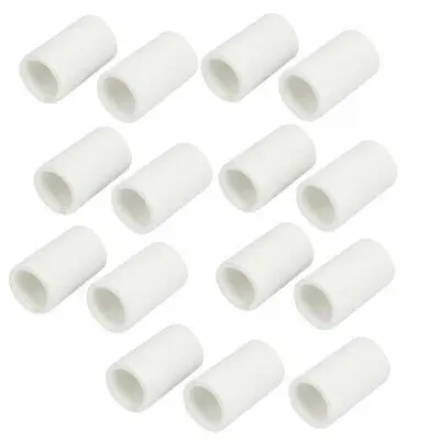 

20mm Inner Diameter Straight PVC Pipe Connectors Fittings White 15pcs