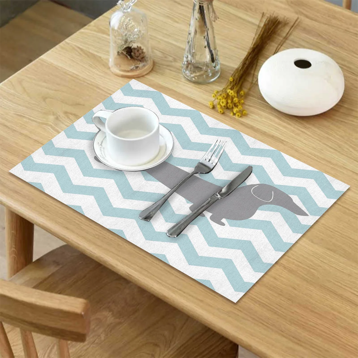 Коврик для стола с рисунком таксы и собаки кухонный декоративный коврик салфетка