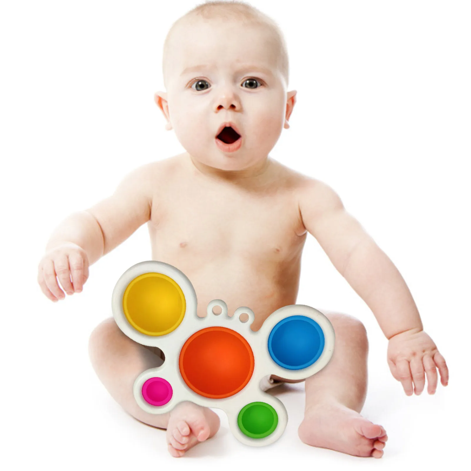 

Interesting Sensory Toys Fidget Simple Dimple Toy Baby Practice Board Big Crab Toy Intelligence Development Board For Newborn