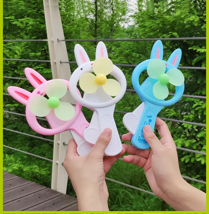 Мини вентилятор ручной работы с мультяшными животными оптовая продажа летних