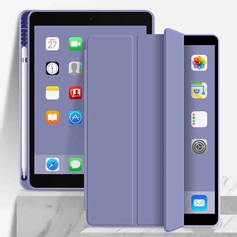 

Чехол для iPad 10,2/7/8/iPad Air 1/2/Pro 10,5/iPad Pro 12.9, чехол для Air 4 с держателем для стилуса