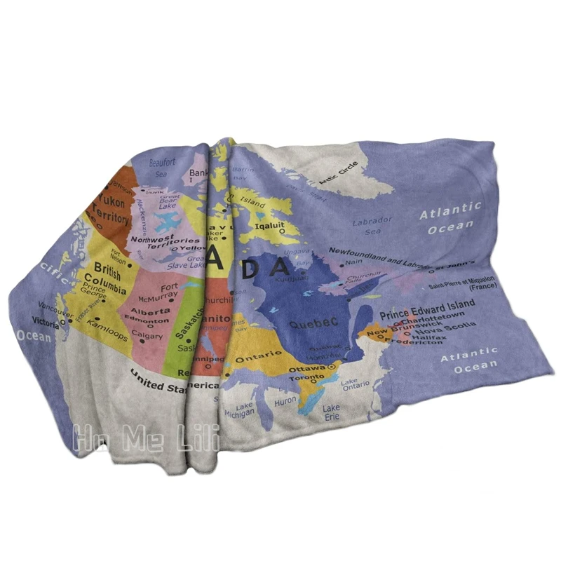 

Detailed Map Of Atlantic Ocean North Pole Pacific Usa And Surroundings Cozysoft Flannel Blanket For Indoor And Outdoor Use