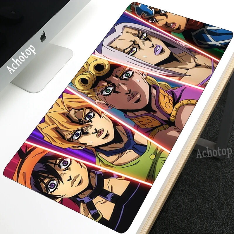

Anime Jojo's Bizarre Adventure Gaming Mouse Pad Laptop PC Computer Large Mouse Pad Locking Edge Rubber Unique Overlook Desk Mat
