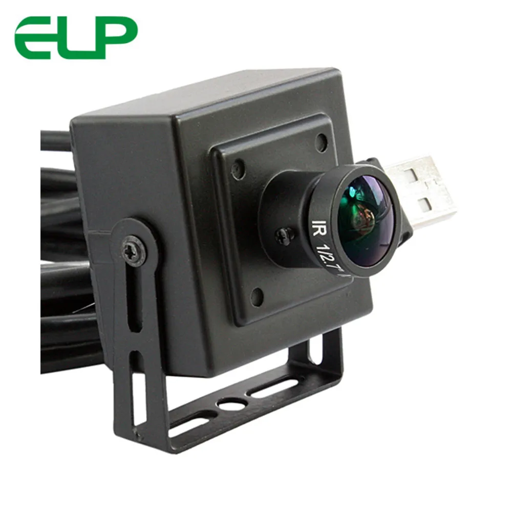 

ELP New Ultra HD 3840X2160 30fp Mini black metal 170 degre 4k usb camera raspberry pi with Sony IMX317 Sensor for Machine Vision