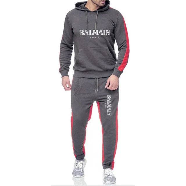 

2020 brand men's sportswear, men's football series, hot sale in autumn and winter, 2 sets of hoodies + sports pants, gym