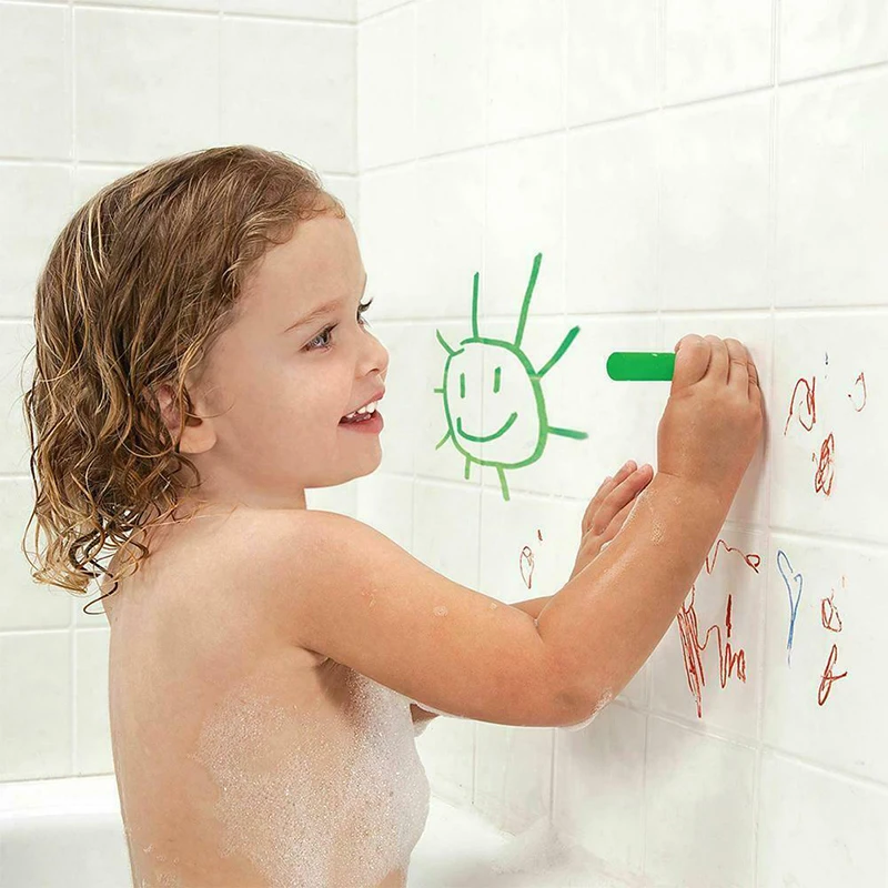 6 шт. моющиеся карандаши для детского макияжа во время купания красящие ручки